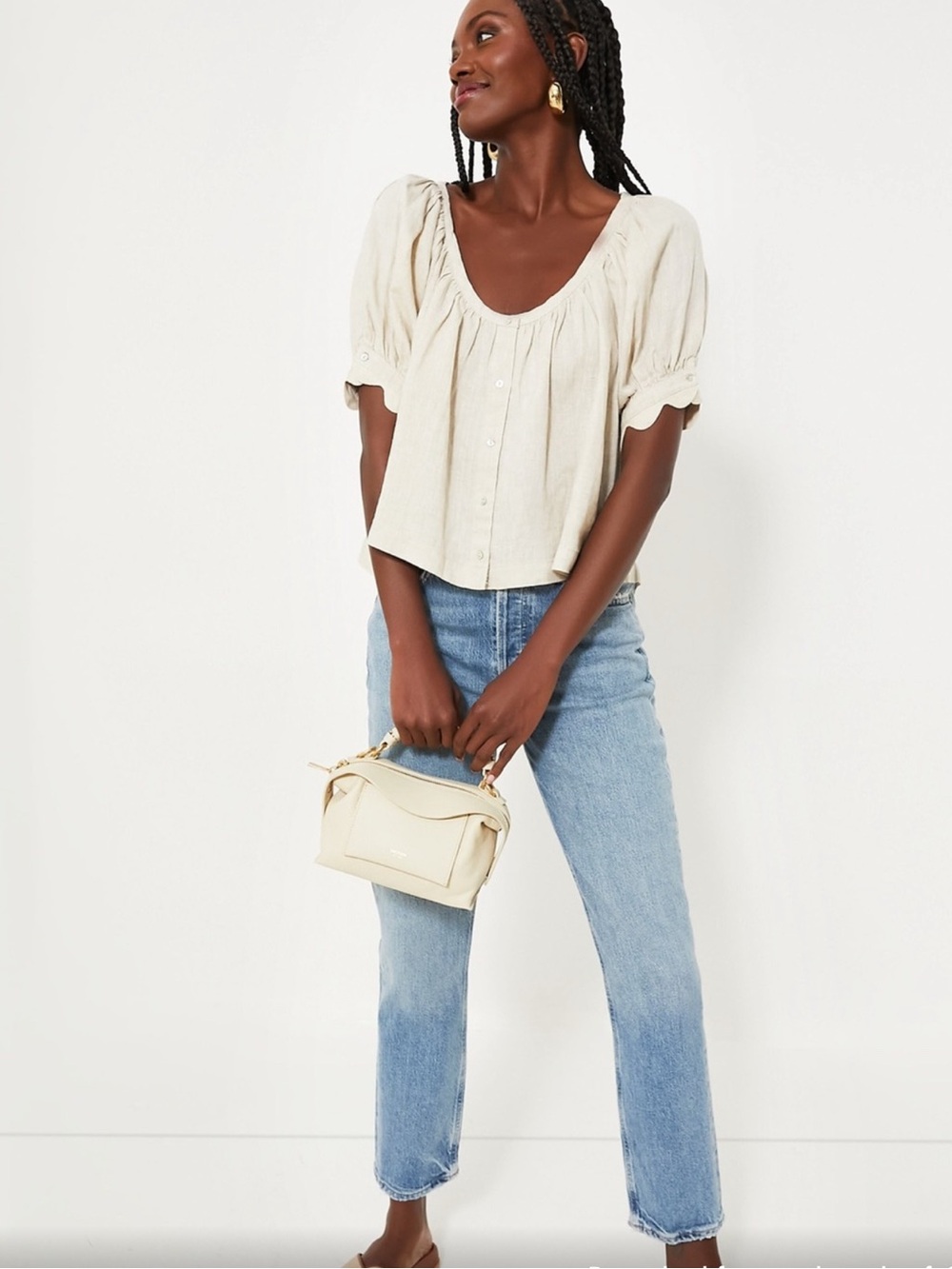 Tuckernuck Natural Linen Tully Top (NWT)